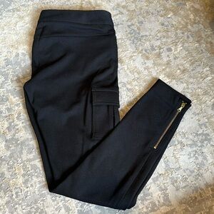 Express Dress Pants Black Skinny Gold Hardware Size 4